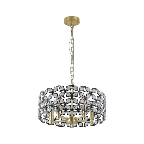 Modern Crystal Chandelier, Round Crystal Lamp Hanging Luxury Home Decoration Lighting